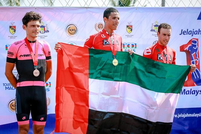 Jelajah Malaysia stage 1 podium