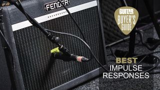 Fender Bassman guitar amp with microphone