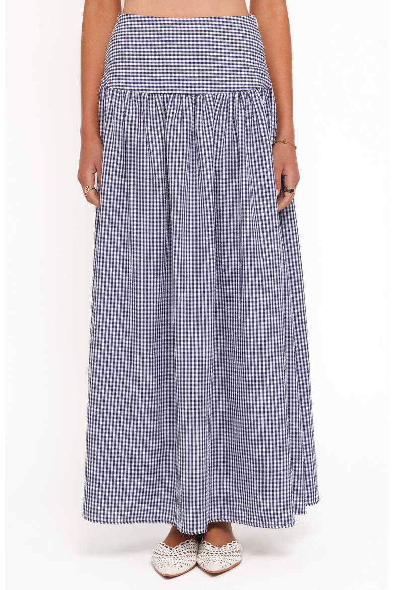 Laurita Gingham Maxi Skirt