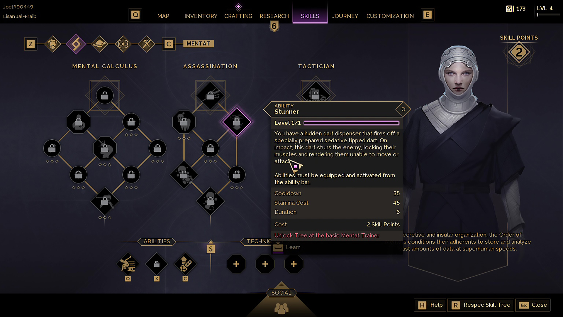 Dune Awakening skills