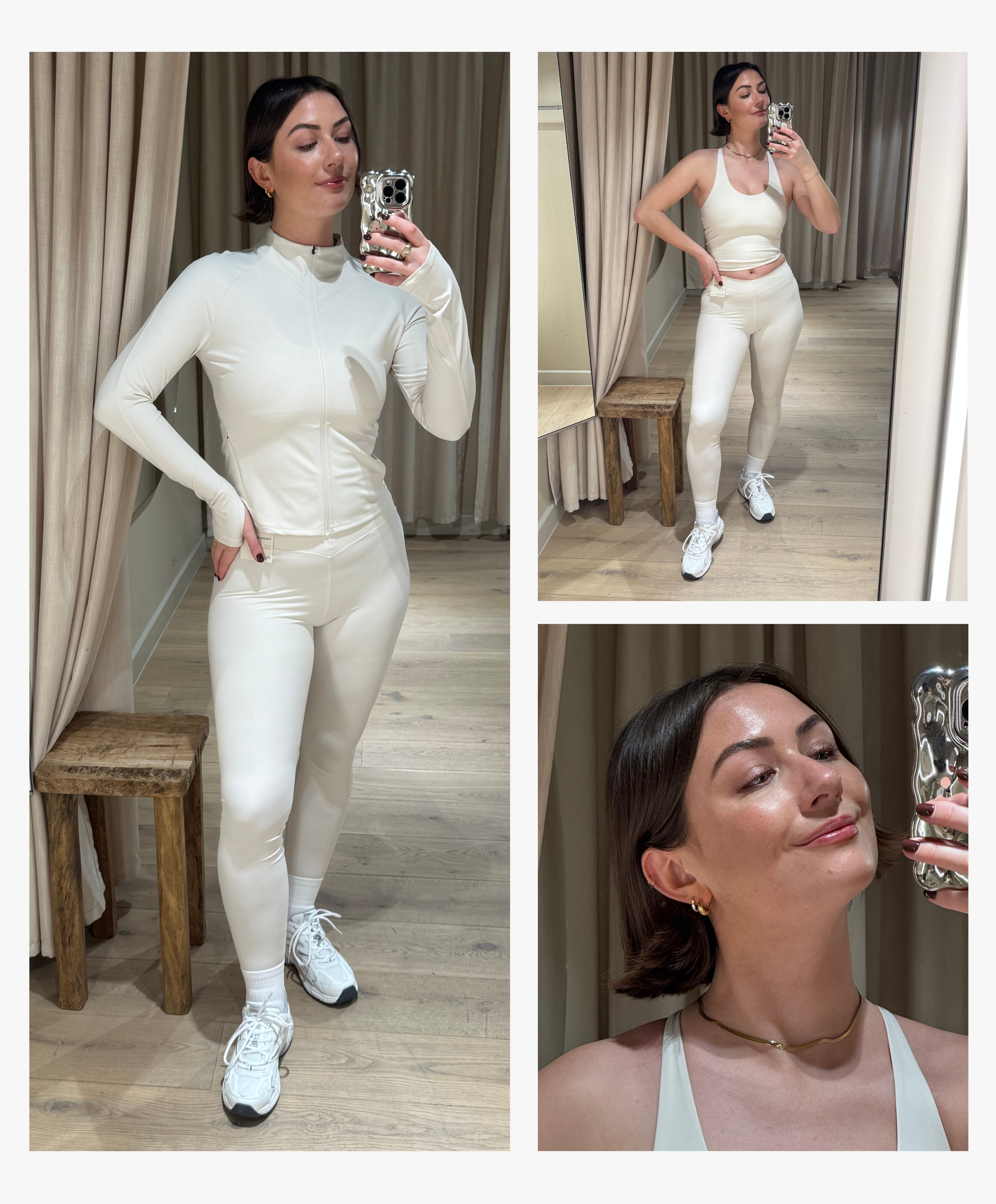 Sophie Robyn Watson tries on Wholesale Replica Bag
H&amp;amp;M Move collection.