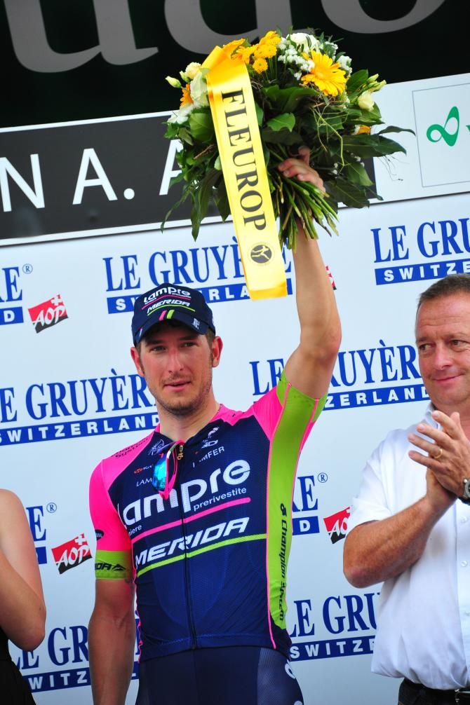 Sacha Modolo on the podium