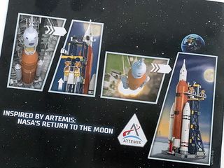 Graphics on the sets' boxes and included with the build instructions illustrate where Lego drew inspiration for the toys from NASA's Artemis program vehicles and support hardware.