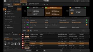 A screenshot of the IK Multimedia Tonex software
