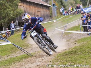 Bruni and Rachel Atherton claim World downhill titles