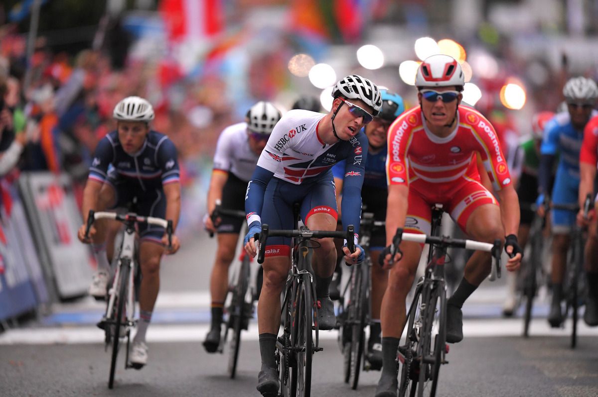 Oliver Wood (Great Britain) crosses the line in fourth