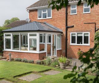 conservatory with slate roof