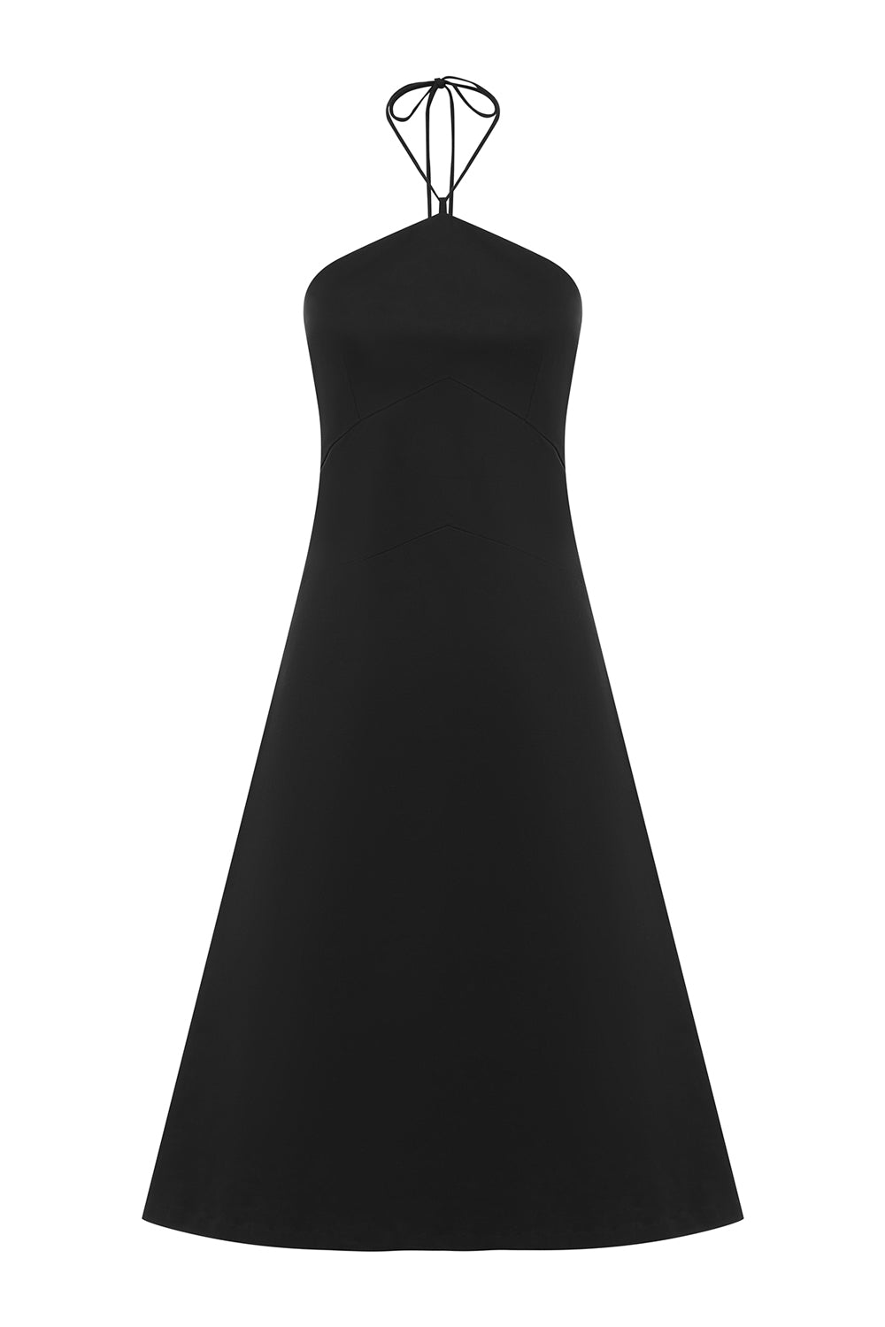 Chevron Seam Dress Nera -6