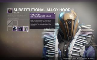 The aesthetics of all Eververse armor you've previously unlocked can be put on any Legendary armor in the game as an ornament.
