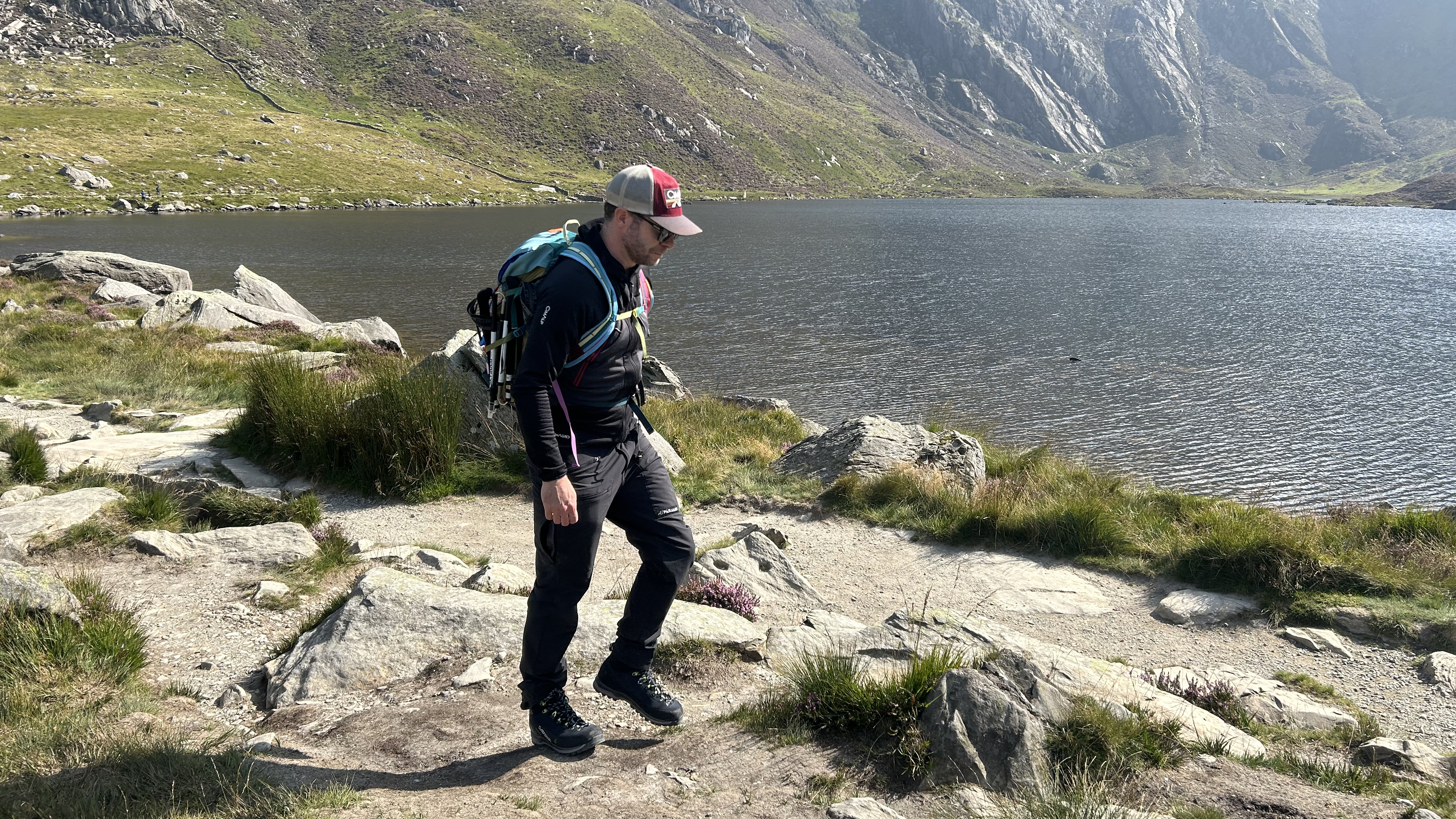 Hiking in the Cimalp Whymper Fleece