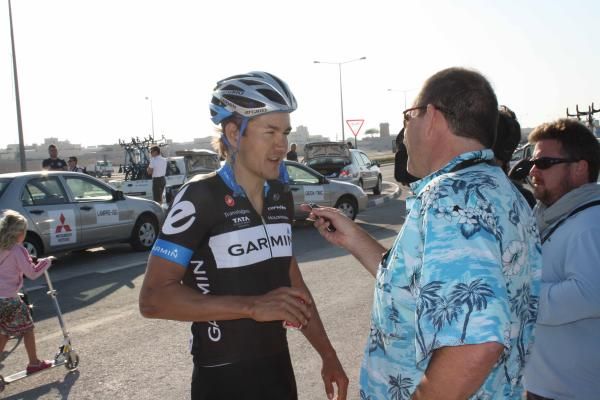 Heinrich Haussler (Garmin-Cervelo) came close to the win.
