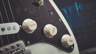Best Squier guitars: Squier stratocaster controls close up