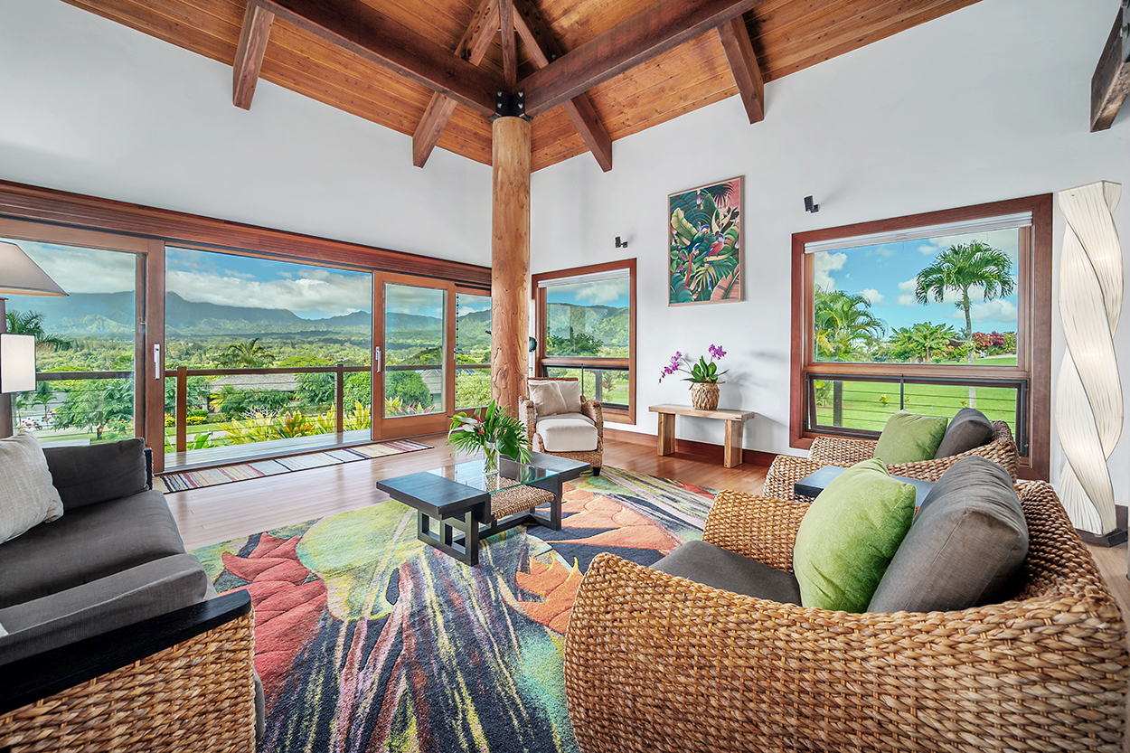 Interior of a Hawaiian home