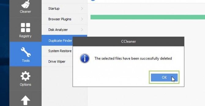 ccleaner duplicate finder hidden files
