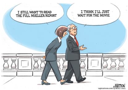 Political cartoon U.S. Trump mueller&nbsp;mcconnell pelosi