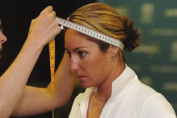 Rochelle Gilmore is measured
