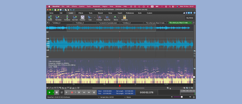 NCH Software WavePad audio editor in action