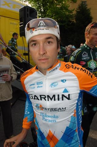 Lucas Euser prior to starting the 2009 La Flèche Wallonne