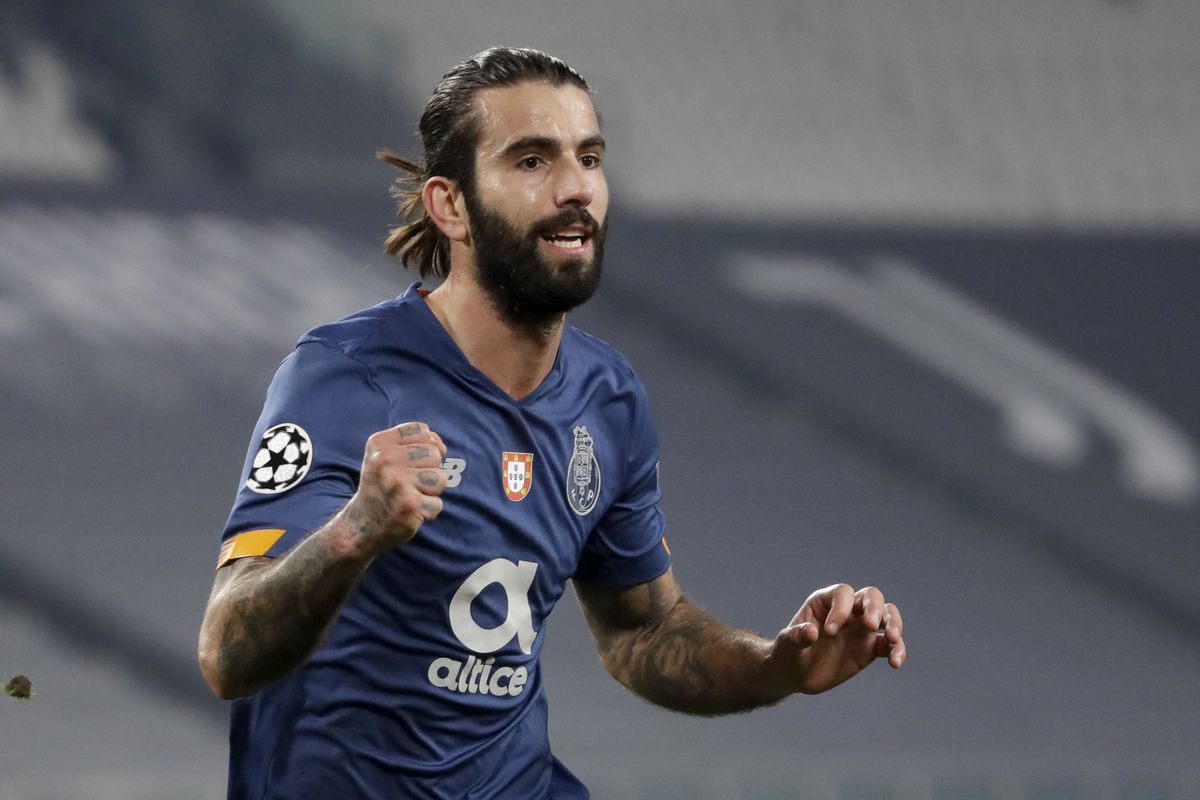 Sergio Oliveira scored twice to help Porto knock Juventus out of the Champions League.