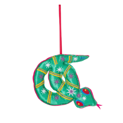 John Lewis Worldly Treasures Satin Snake Tree Decoration