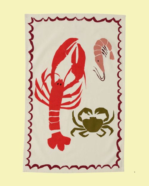 Crustacean Tea Towel