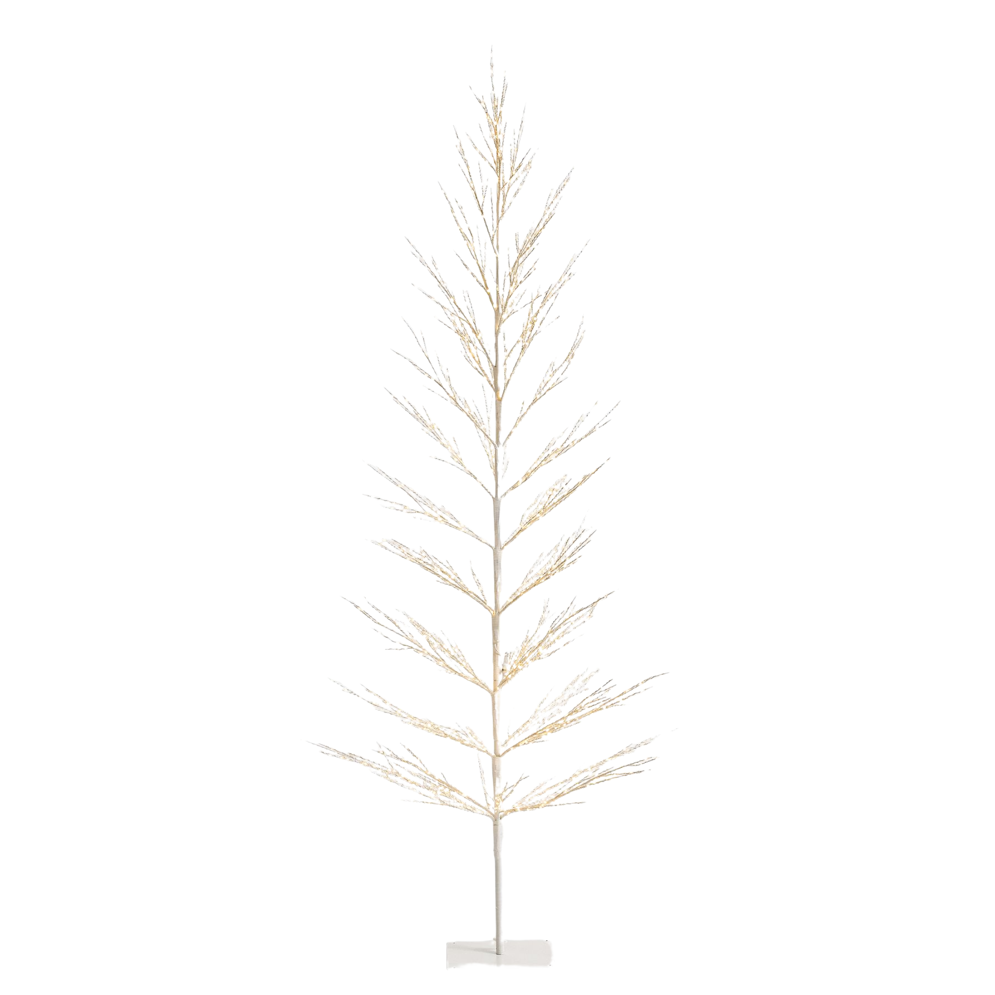 a white twig Christmas tree