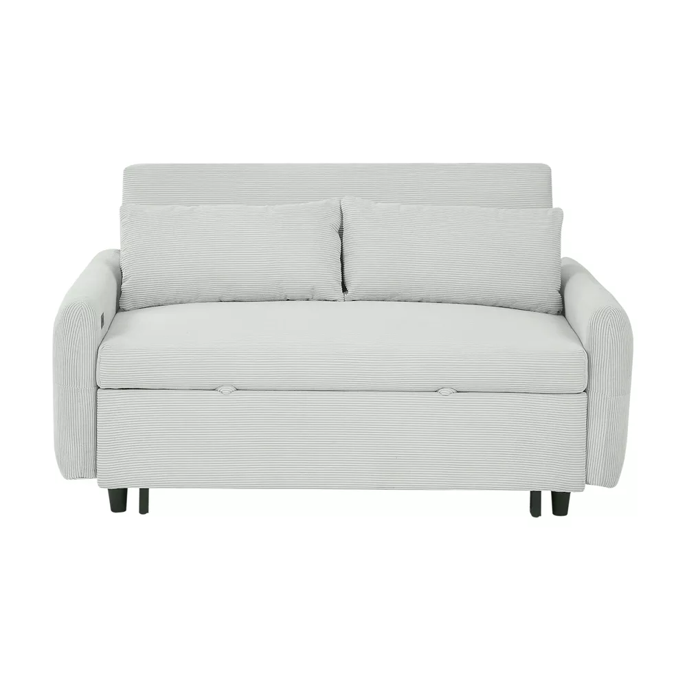 Light blue sleeper sofa