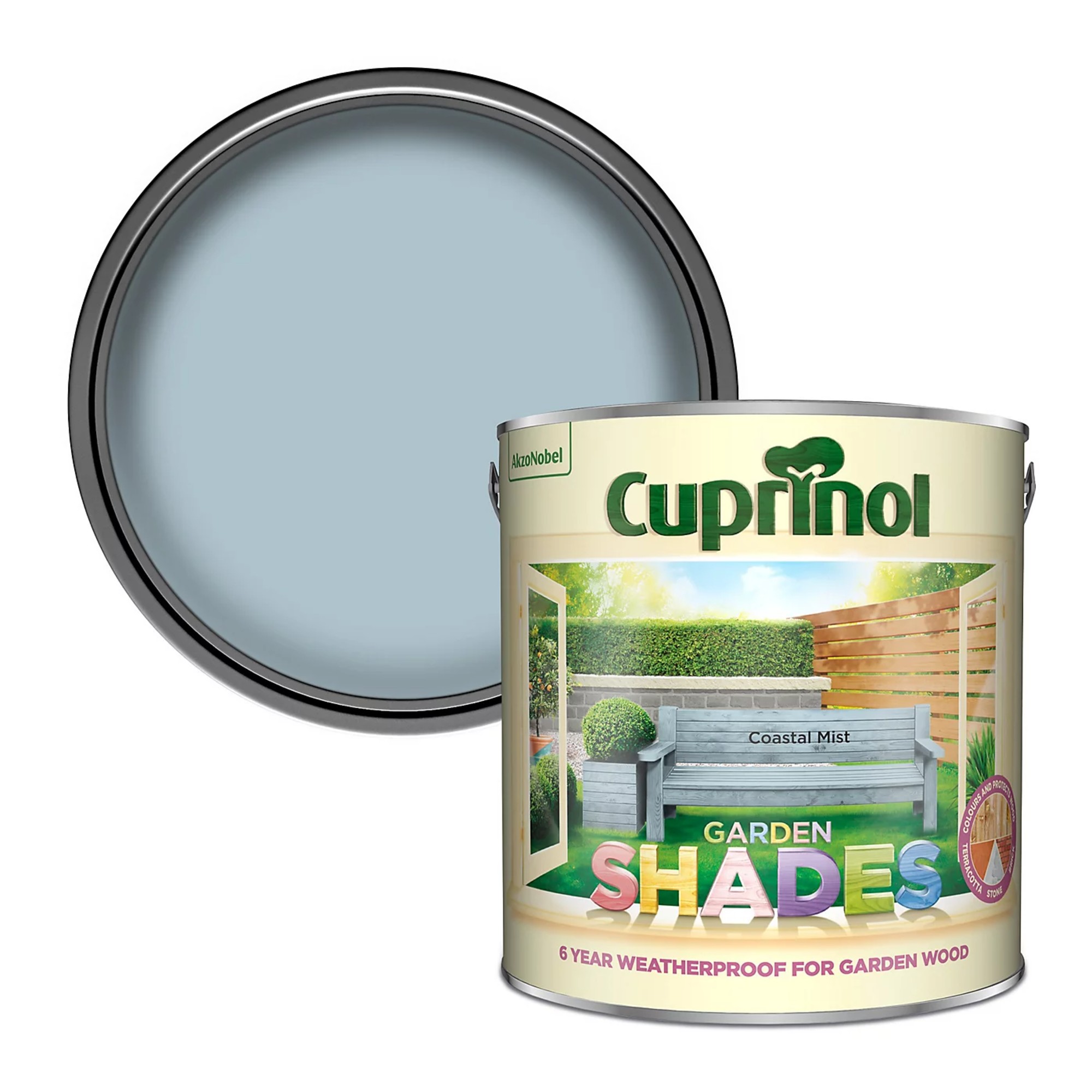 Cuprinol Garden Shades Coastal Mist Paint 2.5L