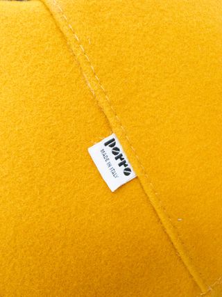 Label detail on 'Romby' chair by GamFratesi for Porro