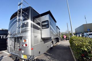 The mobile home of Richie Porte at the 2015 Giro d'Italia