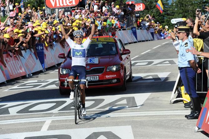 Nairo Quintana found reason to smile on stage 20