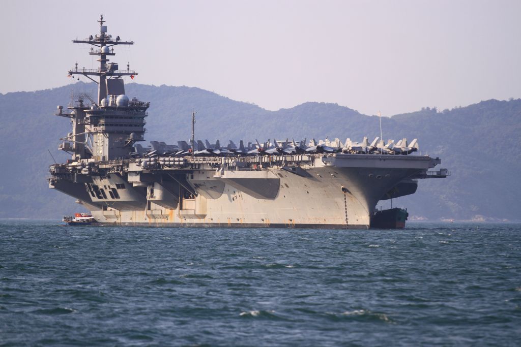 The USS Carl Vinson in Vietnam.