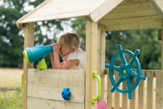 garden activities for kids: plum play lookout tower