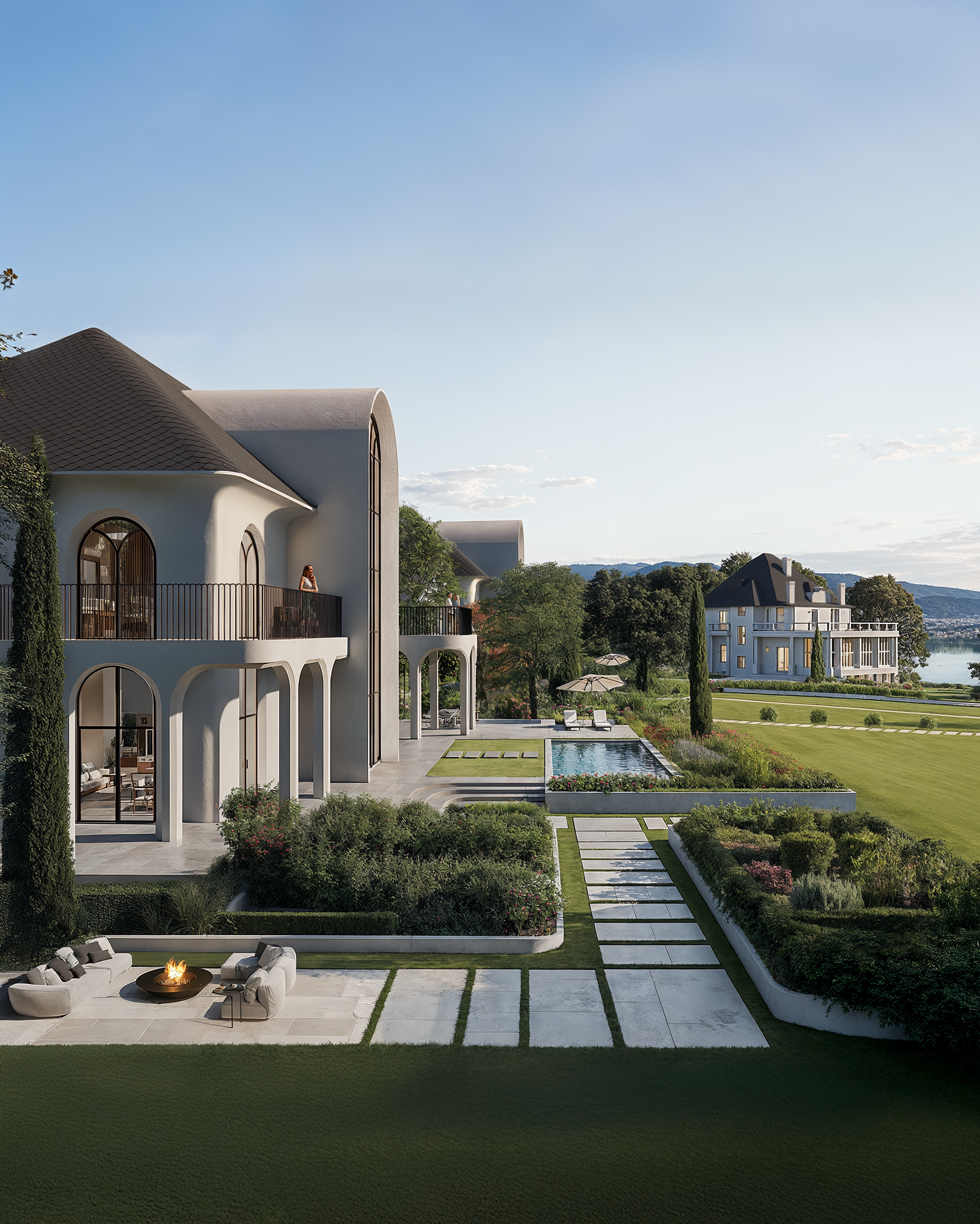studio tim fu lake bled architecture project renders