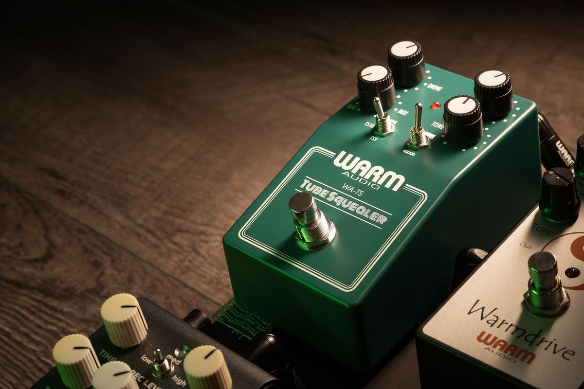 Warm Audio Tube Squealer, a 3-in-1 TS-inspired drive with mix control, and lots of modded features &ndash; but yes, it has a similar green-box presentation as the pedal that inspired it.