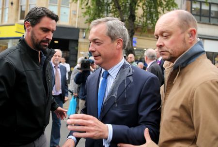 Nigel Farage egged in Nottingham