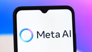 In this photo illustration, the Meta AI logo is seen displayed on a smartphone screen