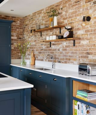 Industrial design meets classical cabinetry in this kitchen