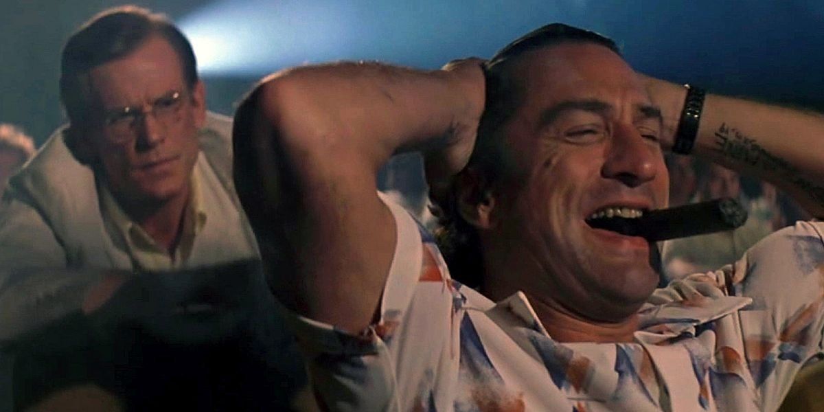 Robert De Niro in a movie theater in Cape Fear