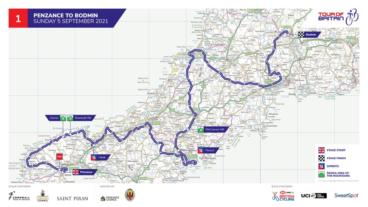 tour of britain 2021 maps