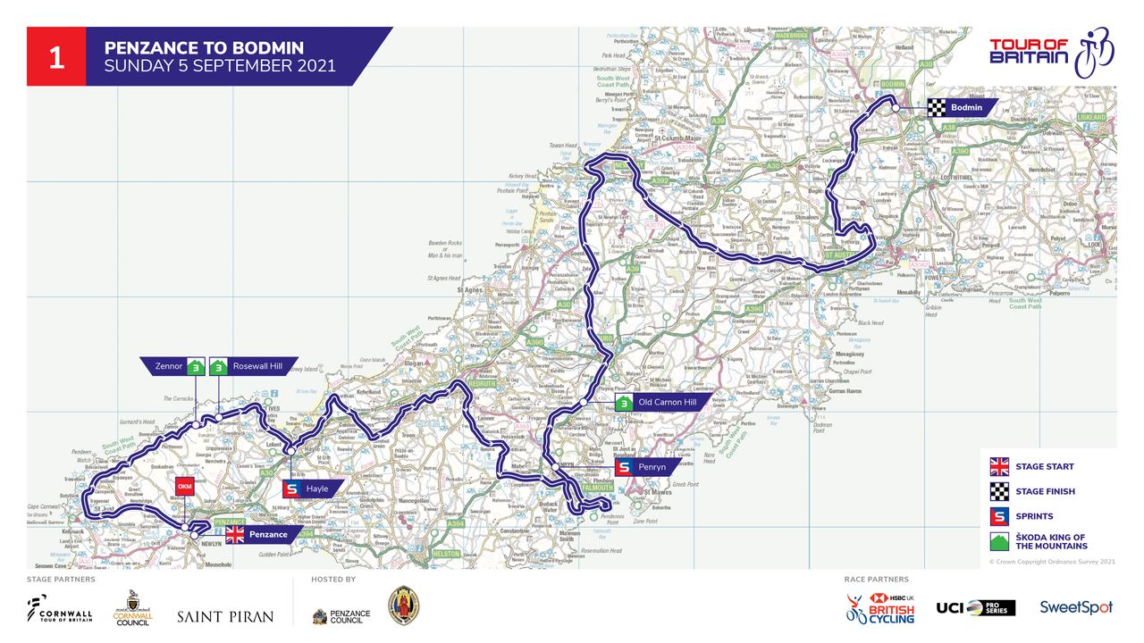 tour of britain 2021 maps