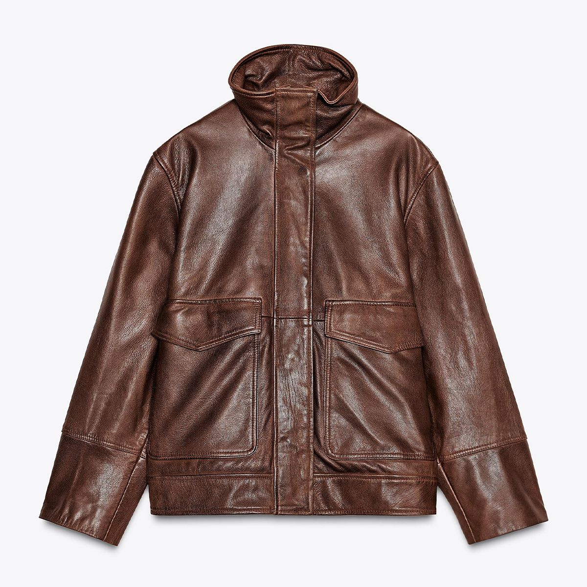 Zw Collection Limited Edition 100% Leather Bomber Jacket