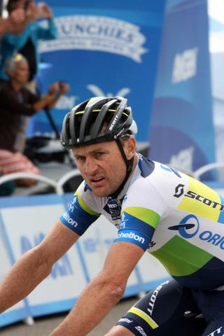 Baden Cooke (Orica GreenEdge) tried to bridge up to Voigt in the finale