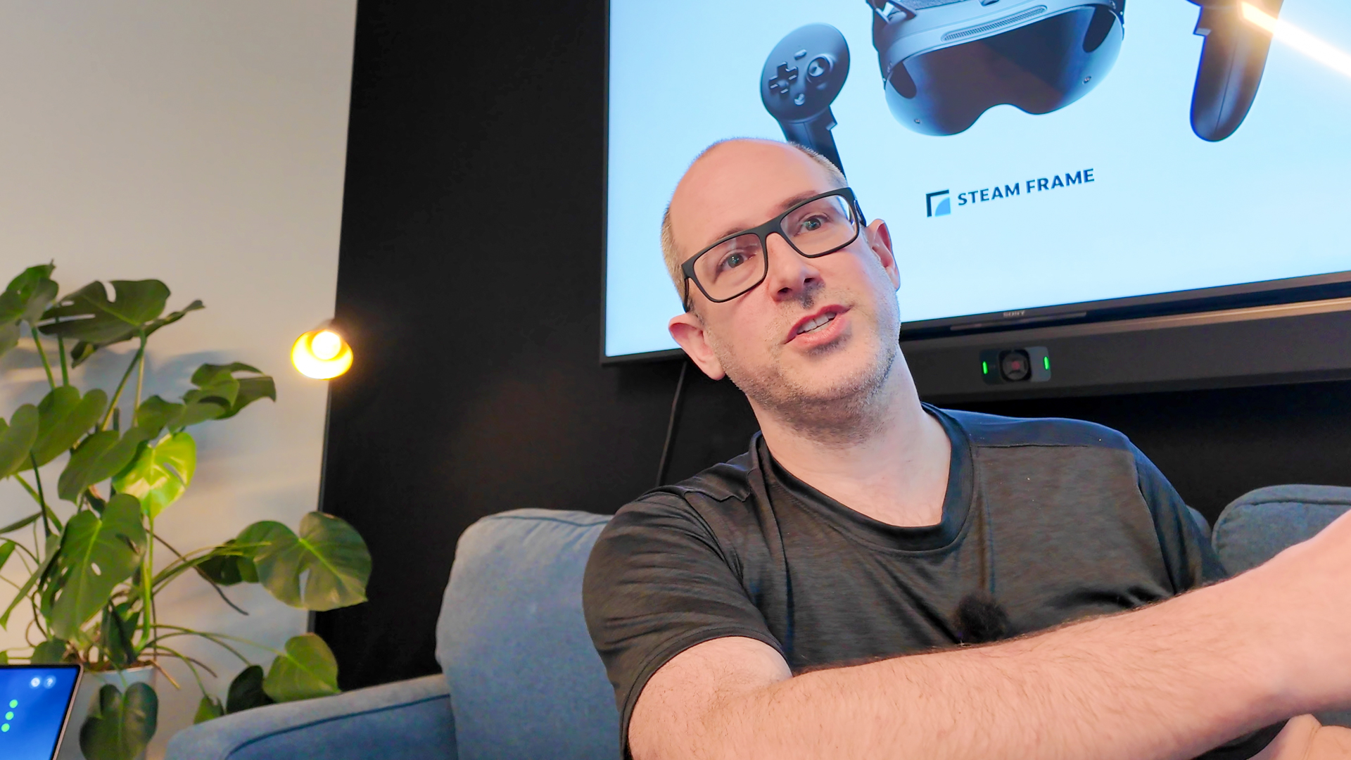 Hands-on with Valve&#039;s new VR headset, the Steam Frame, during an interview at Valve HQ in Bellevue, Washington.