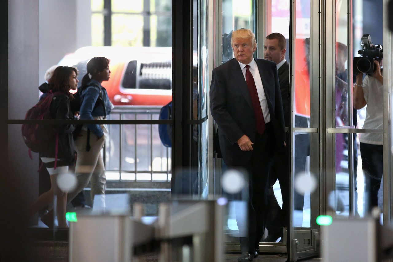 Donald Trump appears in court