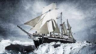 Shackleton's ship on the ice recreated in Lego