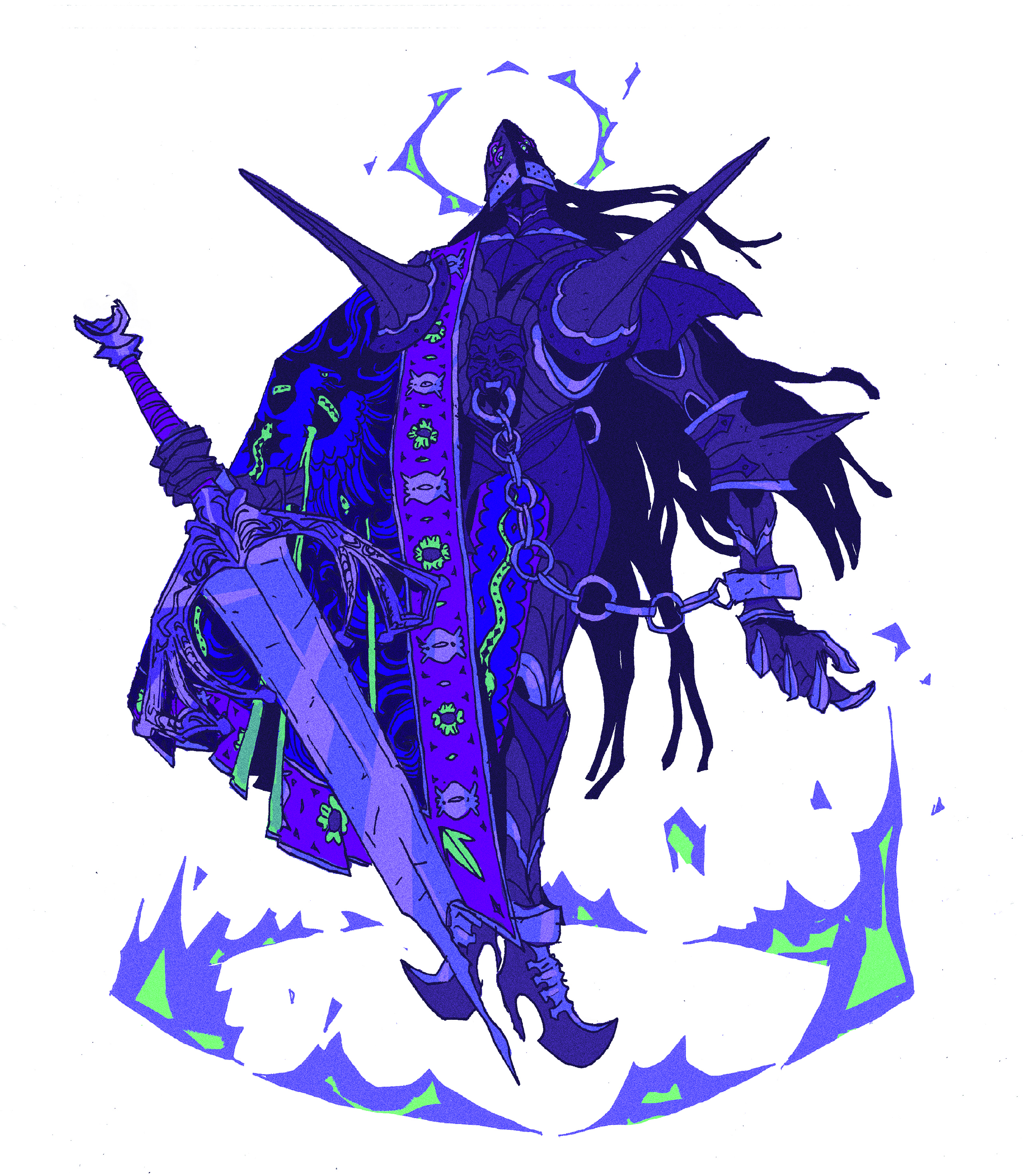 Character art that blends elements of European illustration and manga