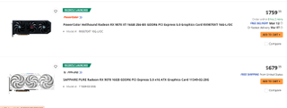 PowerColor and Sapphire RX 9070 XT cards on Newegg in stock