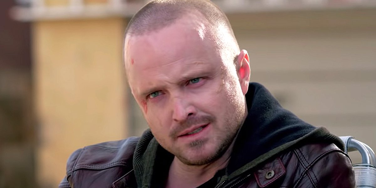 El Camino A Breaking Bad Movie Jesse Pinkman Aaron Paul shaved head Netflix