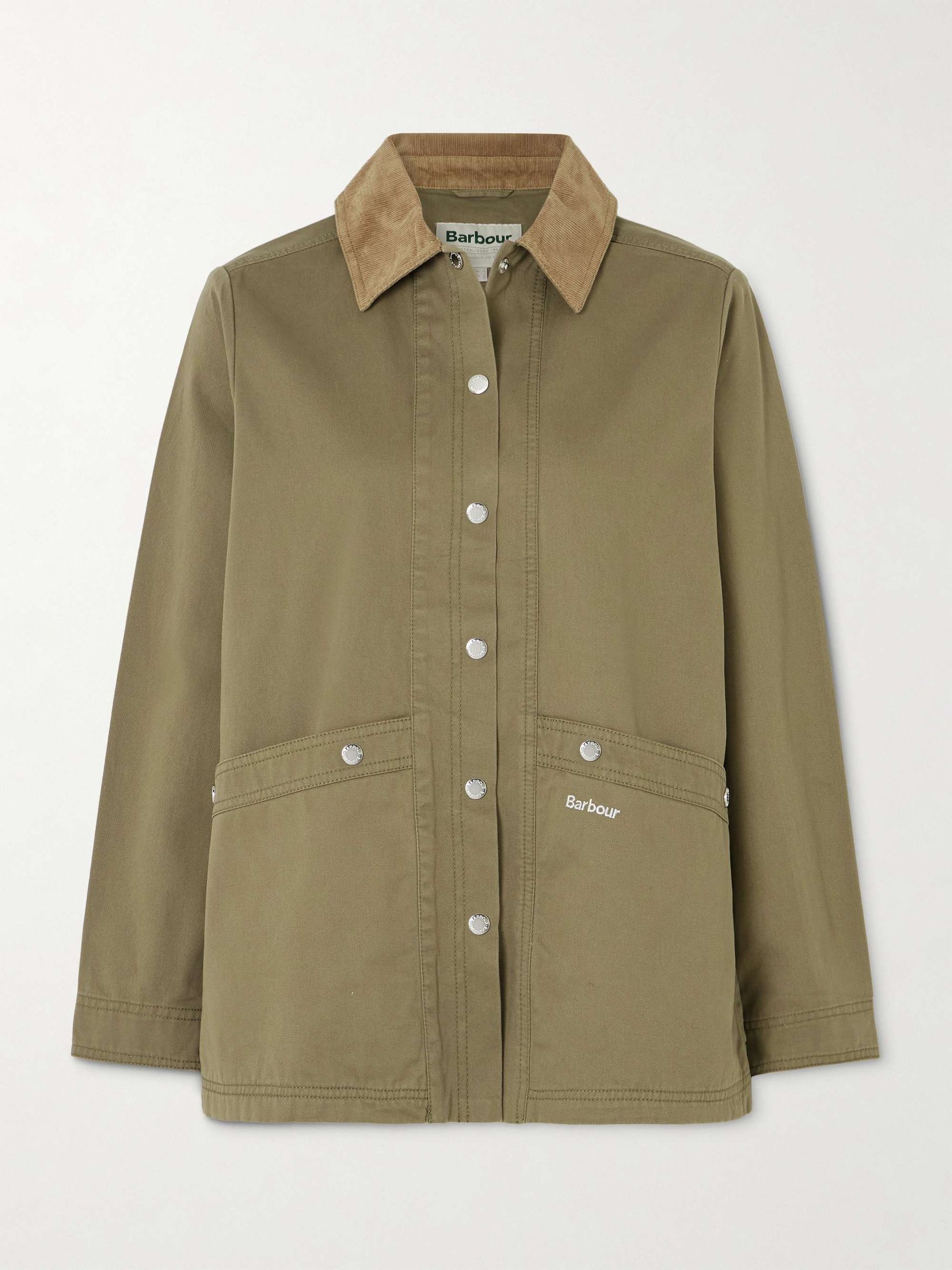 Sonnie Corduroy-Trimmed Cotton-Canvas Jacket